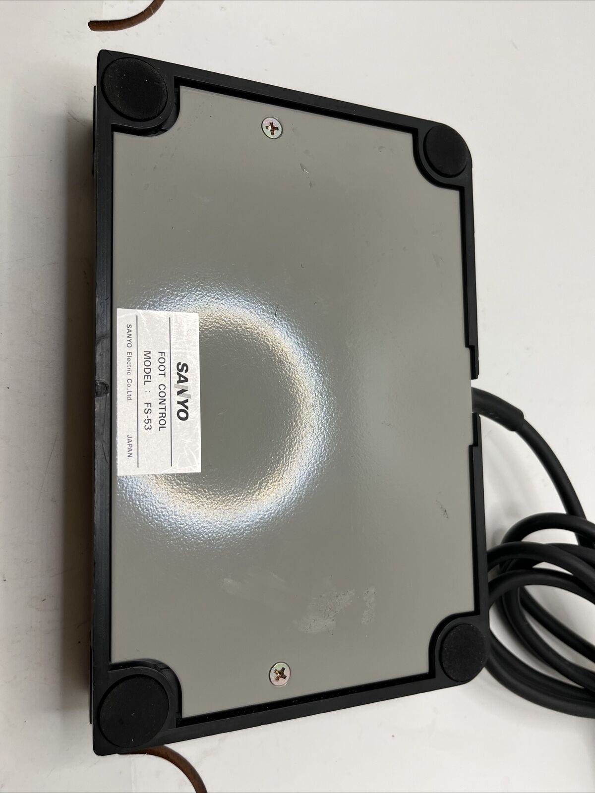 Sanyo Transcriber Foot Control Pedal FS-53 Dictation Machine Stenography -Tested