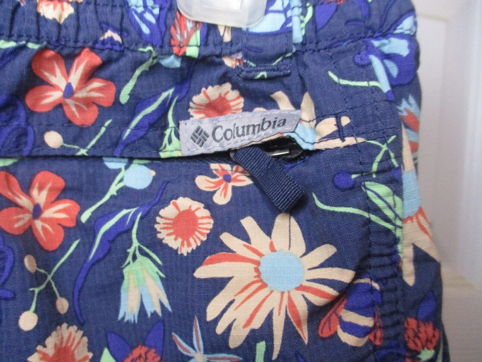 Girls Columbia Floral Shorts Outdoor Sportswear Omni-Shade Nylon XS 6