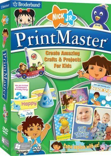 Broderbund Print Master Nick Jr. Edition