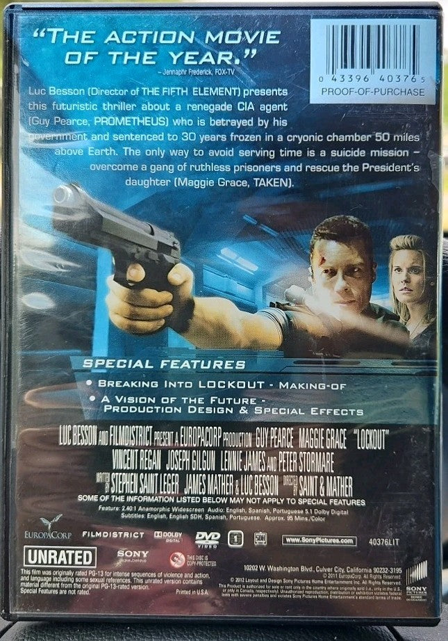 Lockout (DVD, 2012)  New Sealed