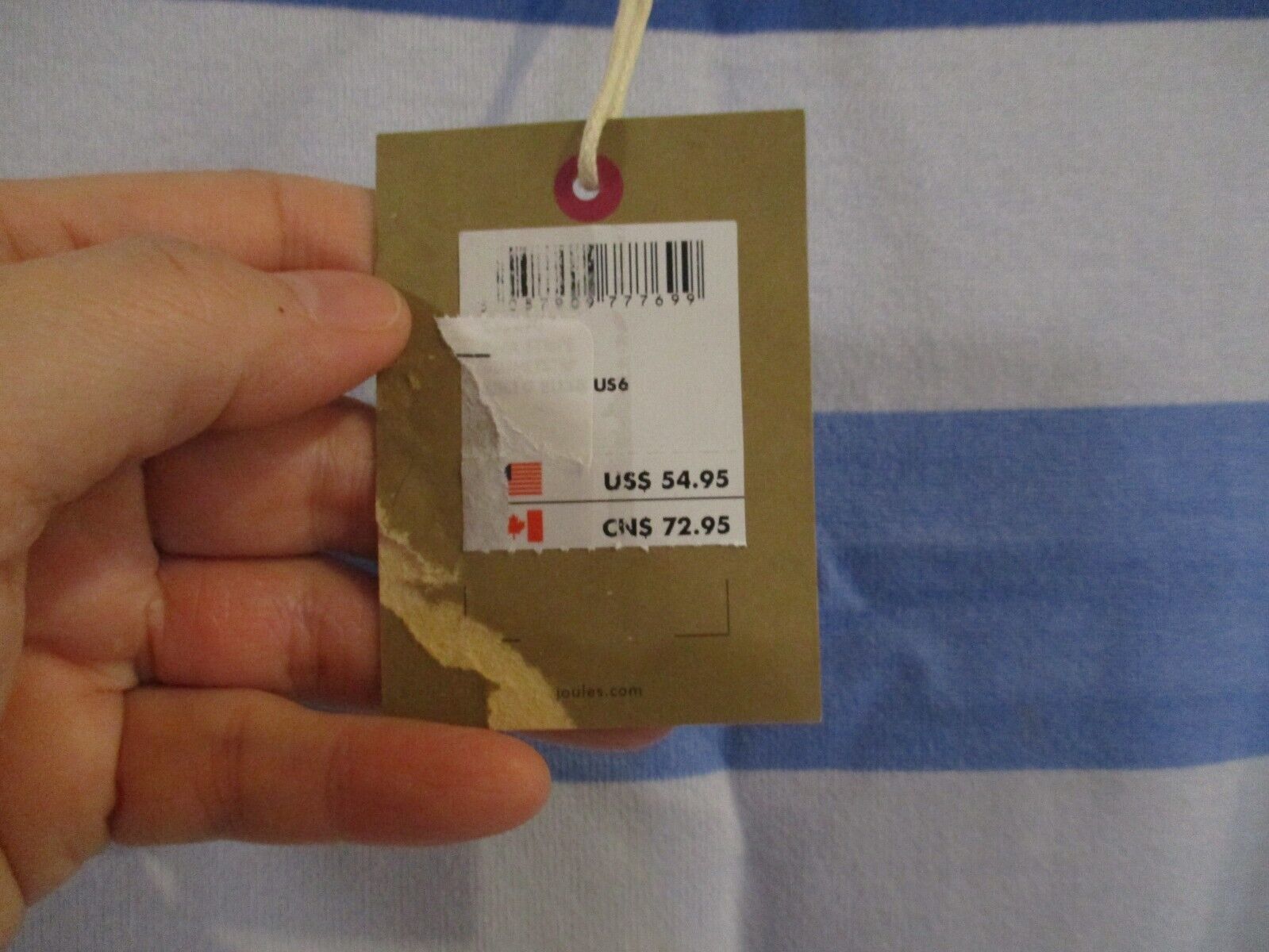 Joules Stripe Tank Dress Size 6 NWT