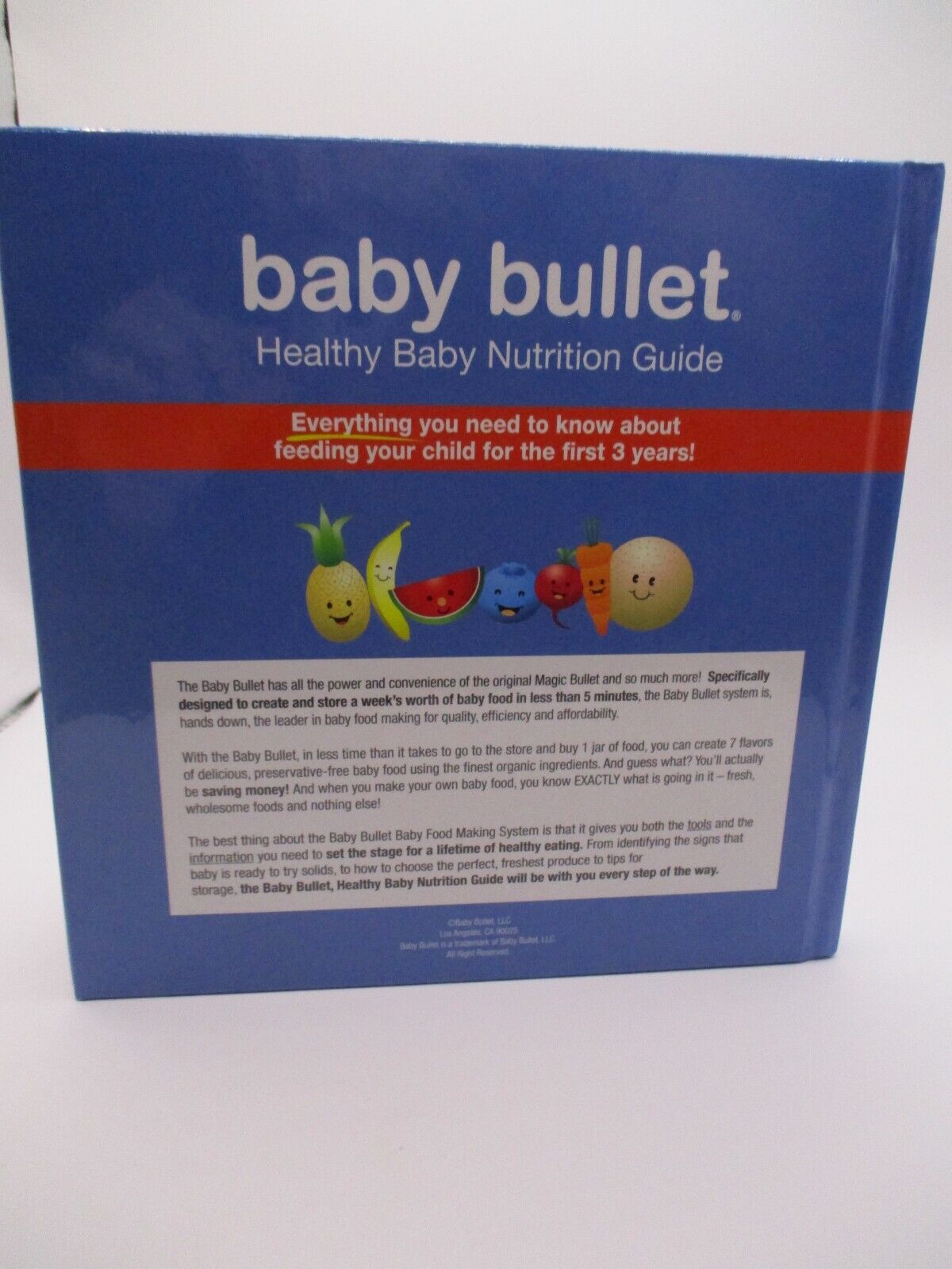 **NEW** Baby Bullet Healthy Baby Nutrition Guide Recipes Hardcover Book **NEW**