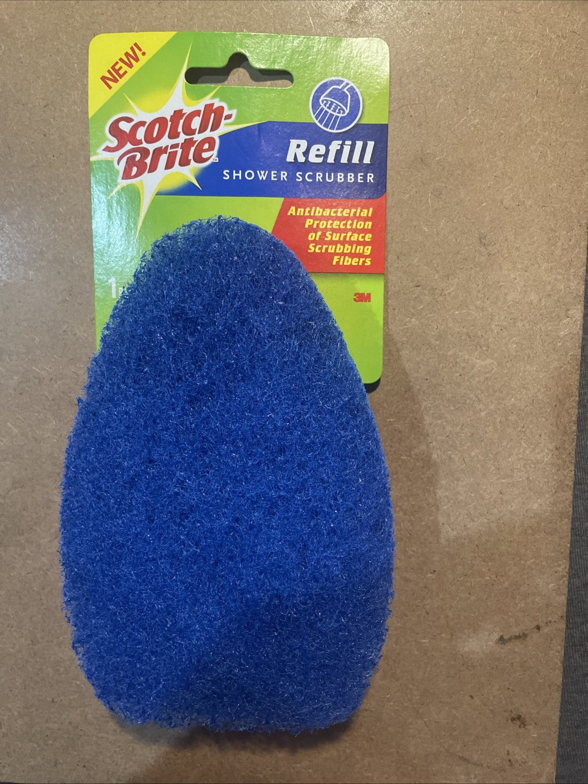 SCOTCH-BRITE Shower Scrubber Antibacterial Refill 560 Blue Non-Scratch NEW