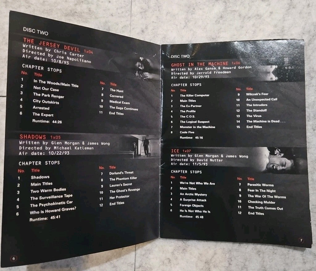 The X-Files Complete 1st Season Collector's Edition Booklet