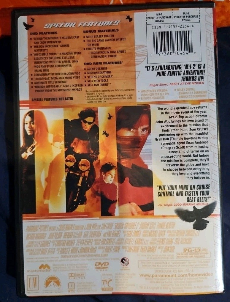 Mission: Impossible 2 (DVD, 2000)