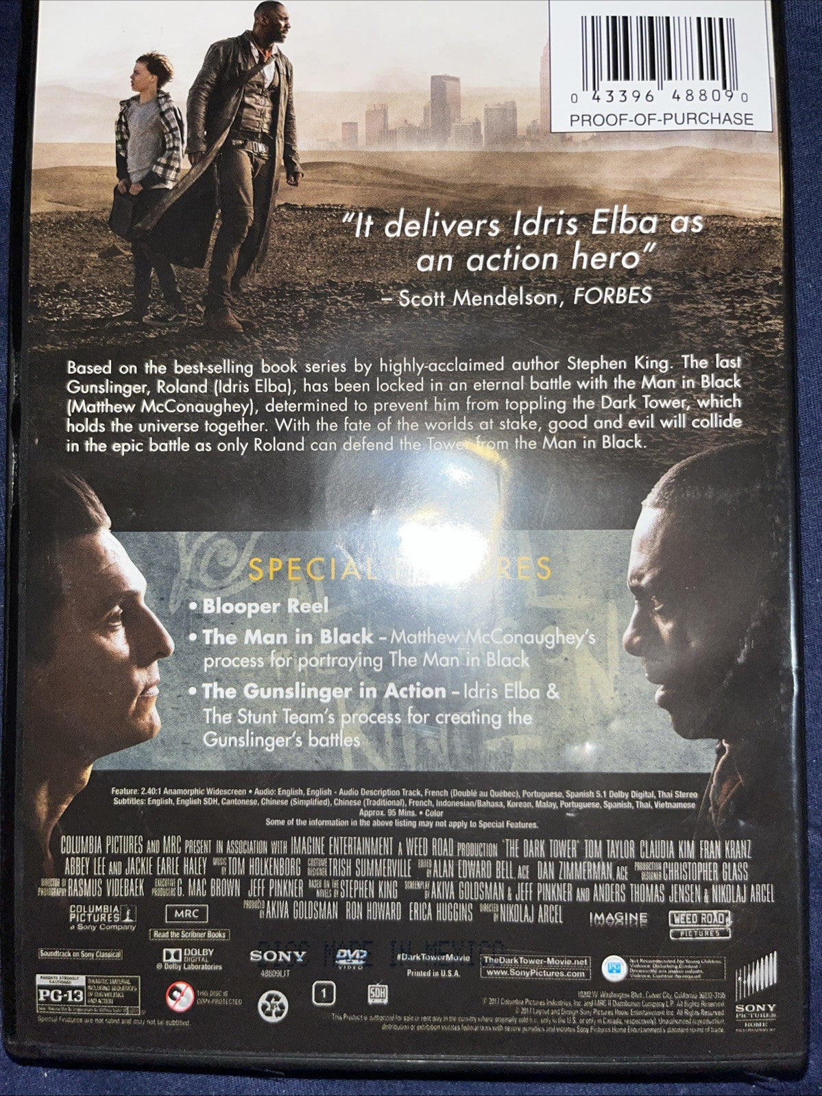 The Dark Tower (DVD, 2017) Sealed