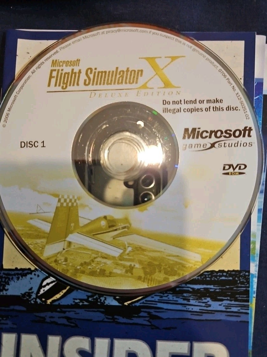 Microsoft Flight Simulator X Gold Edition (PC DVD ROM, 2008) Complete CD Key