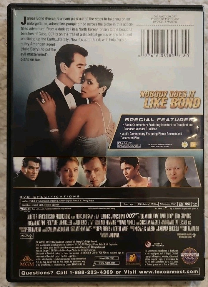 Die Another Day (DVD, 2002) brand new sealed.