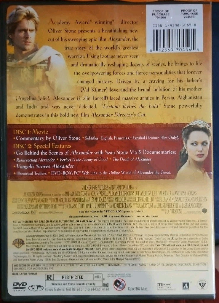 Alexander (DVD, 2005, 2-Disc Set, Directors Cut)