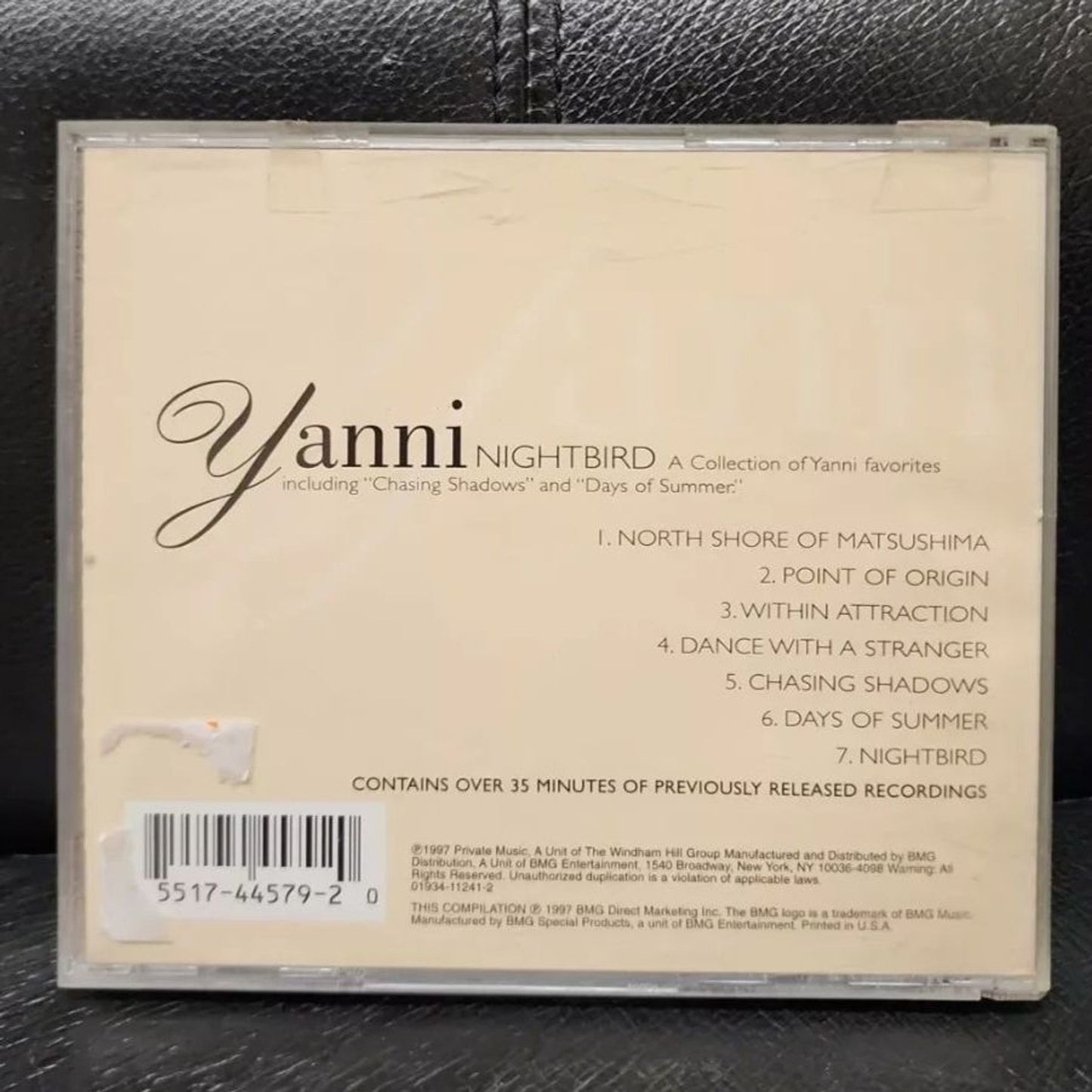Yanni - Night Bird (CD) Factory Sealed