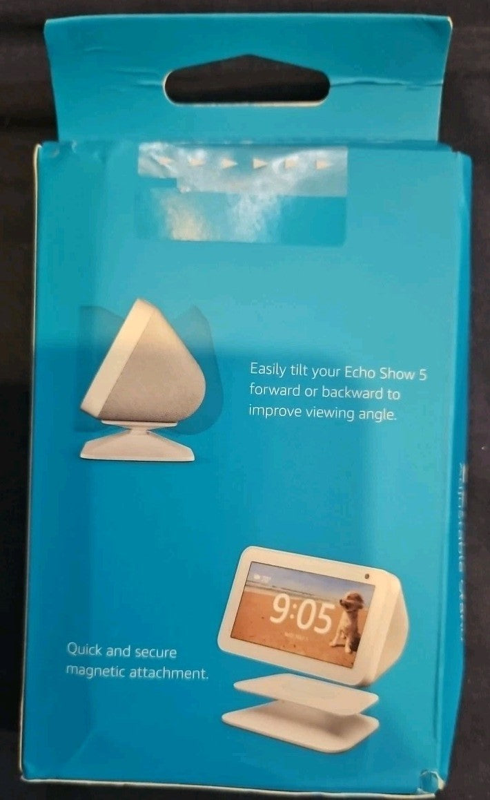 Amazon B07MV4V4KW Echo Show 5 Adjustable Magnetic Stand - White