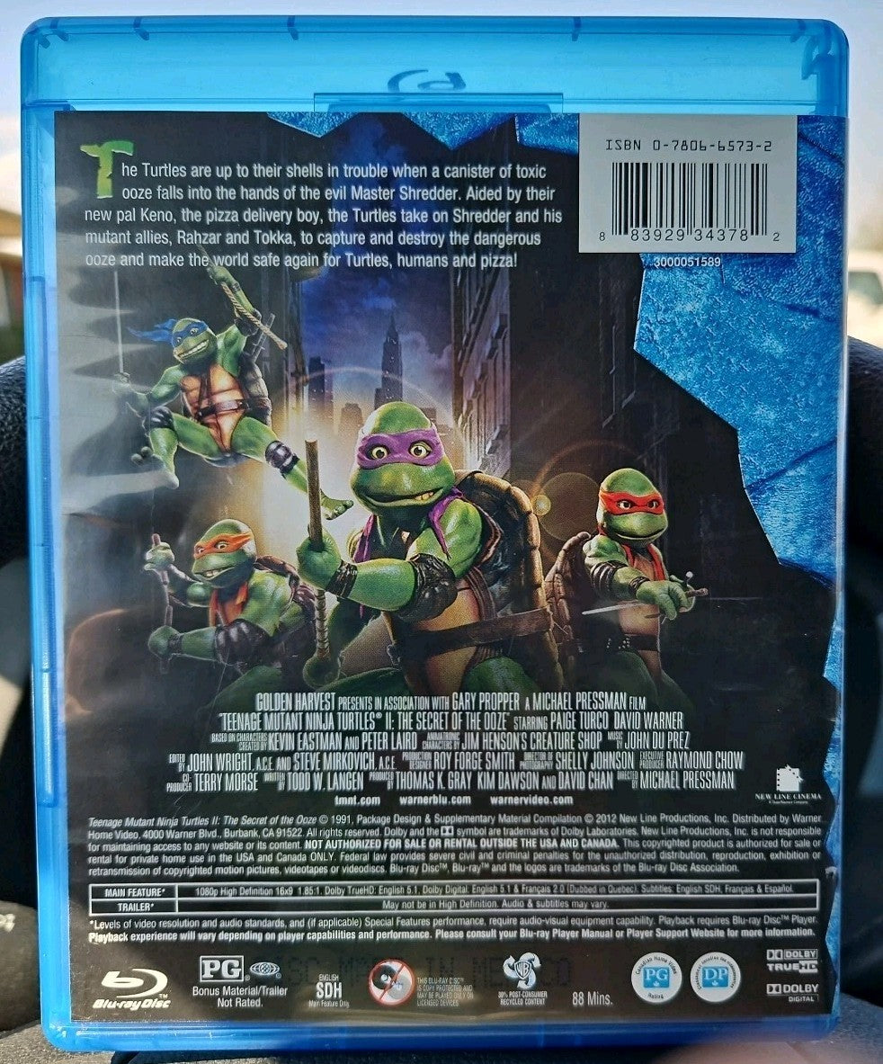 Teenage Mutant Ninja Turtles 2: The Secret of the Ooze (Blu-ray) No download