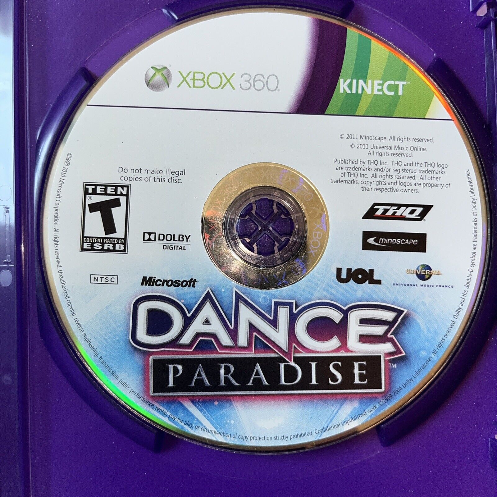 Dance Paradise (Microsoft Xbox 360, 2011) New Case. With Manual. CIB￼