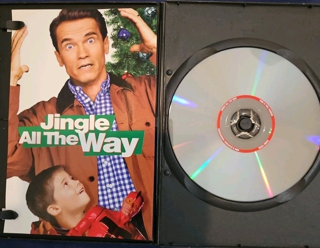Jingle All the Way (DVD, 1996) Artwork Cropped. Slimcase. Tested