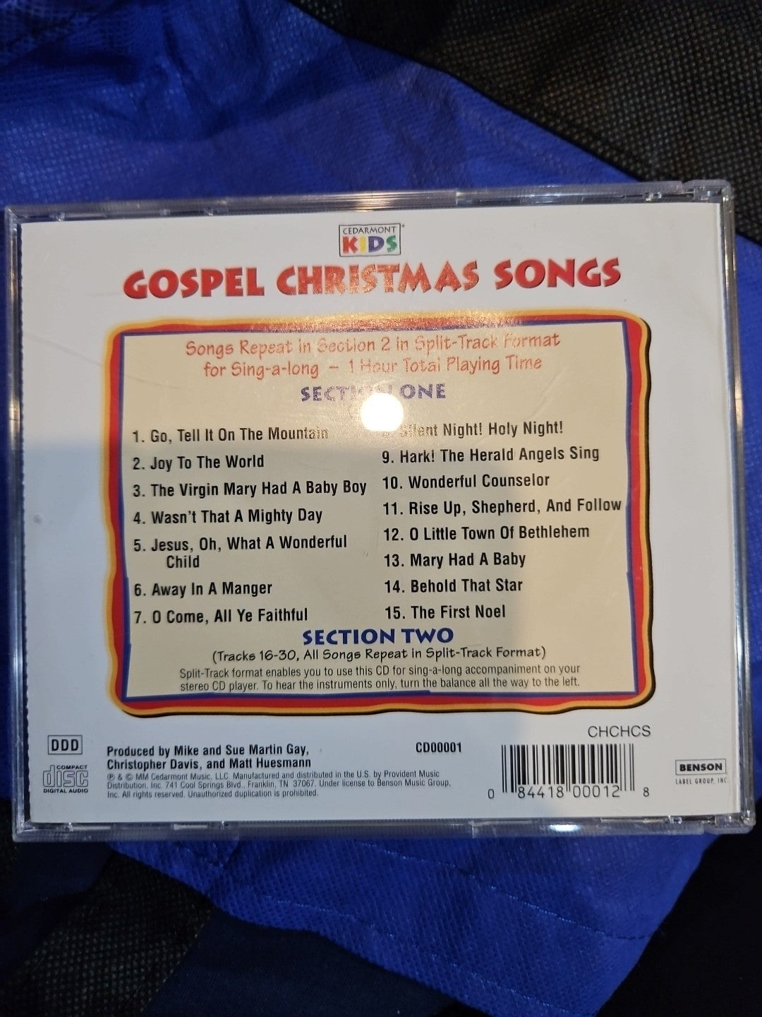 Gospel Christmas Songs by Cedarmont Kids (CD, 2000)