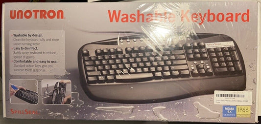 Unotron S5100K S5100K-B Washable Wired Keyboard