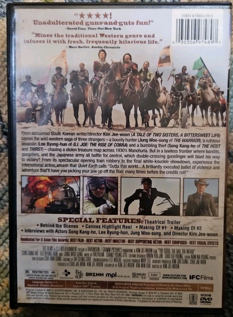 The Good, the Bad, the Weird (DVD, 2008) Tested. New Case. Resealed