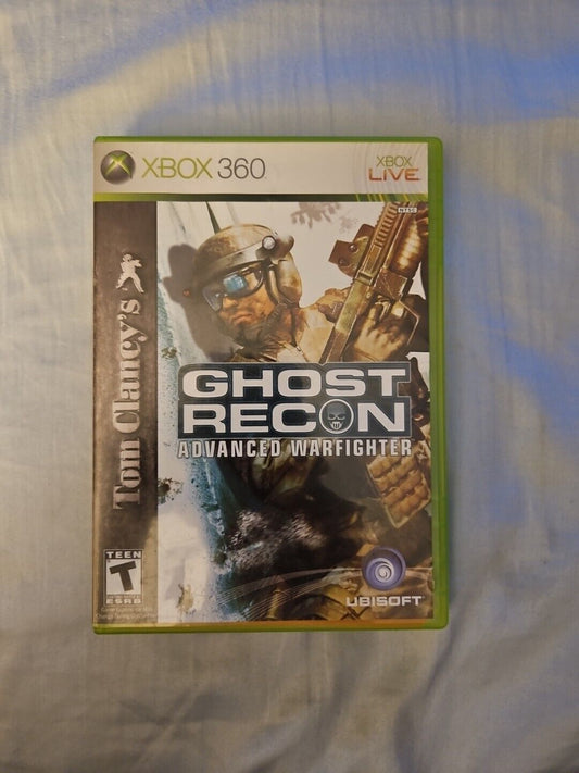 Tom Clancy's Ghost Recon: Advanced Warfighter (Xbox 360) CIB New Case + Manual