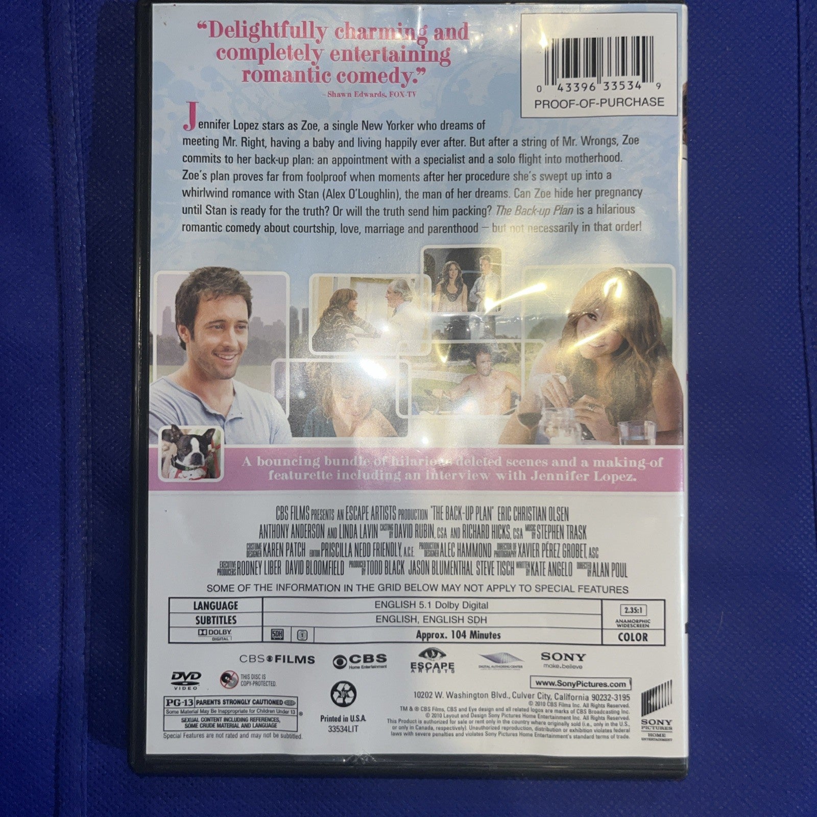 The Back-Up Plan (DVD, 2010)
