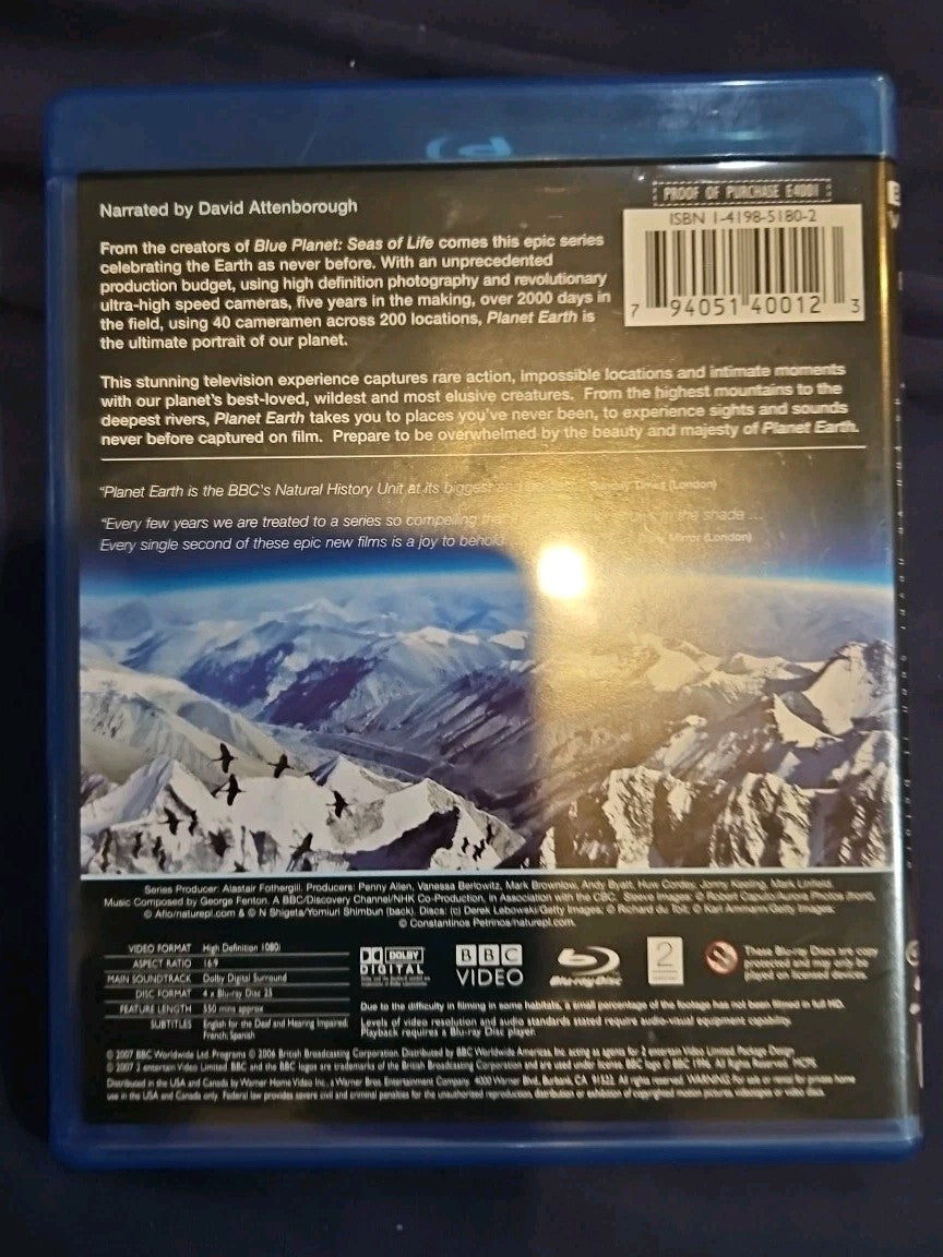 Planet Earth - The Complete Collection (Blu-ray Disc, 2007, 4-Disc Set)