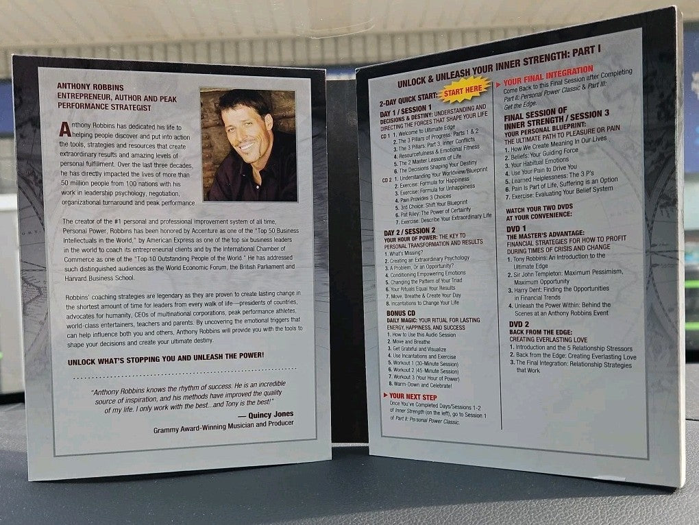 Anthony Robbins3 Part Set 22 CDs Inner Strength Get the Edge Personal Power