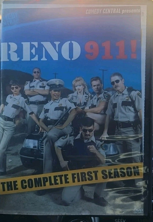 Reno 911!:  First Season (DVD, 2003) Disc 1 ONLY. Blockbuster Liner