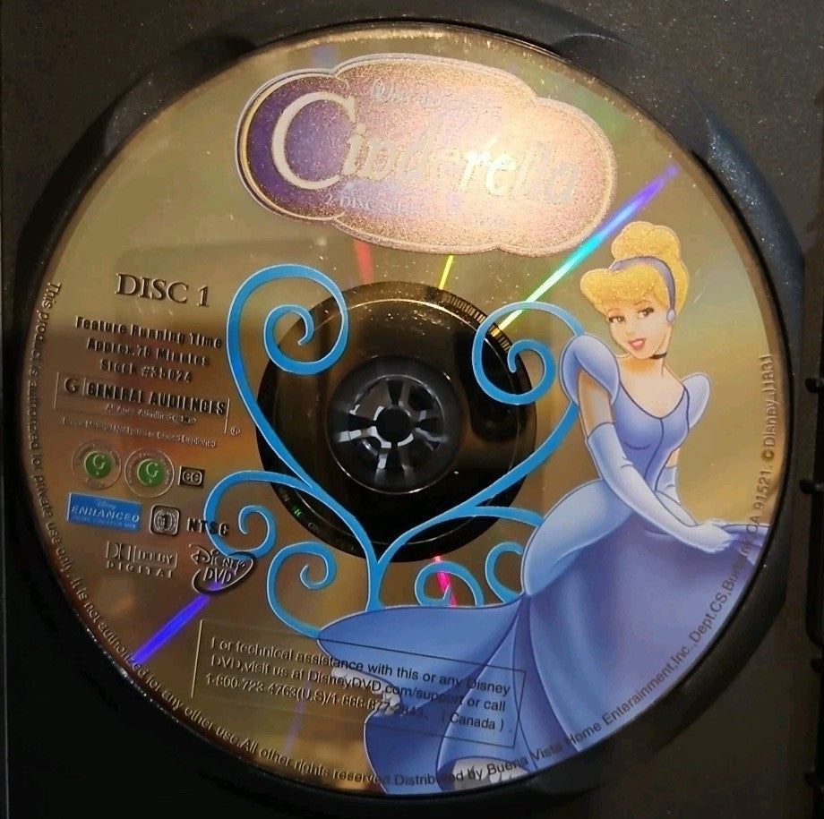 Cinderella (DVD, 2005, 2-Disc Set, Special Edition - DVD Platinum Collection)