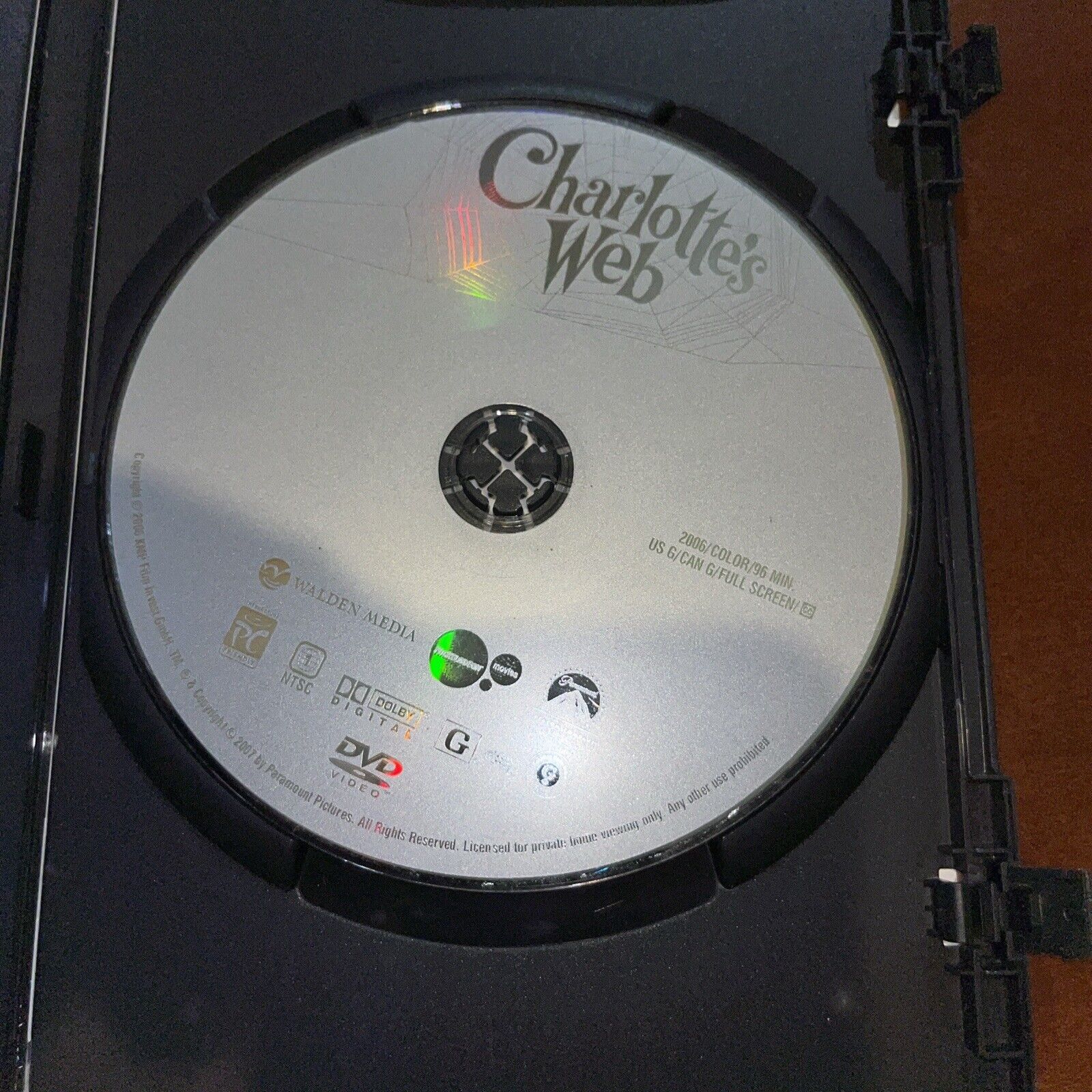 Charlotte's Web (DVD, Full Screen, Canadian) Tested. New Case. ￼