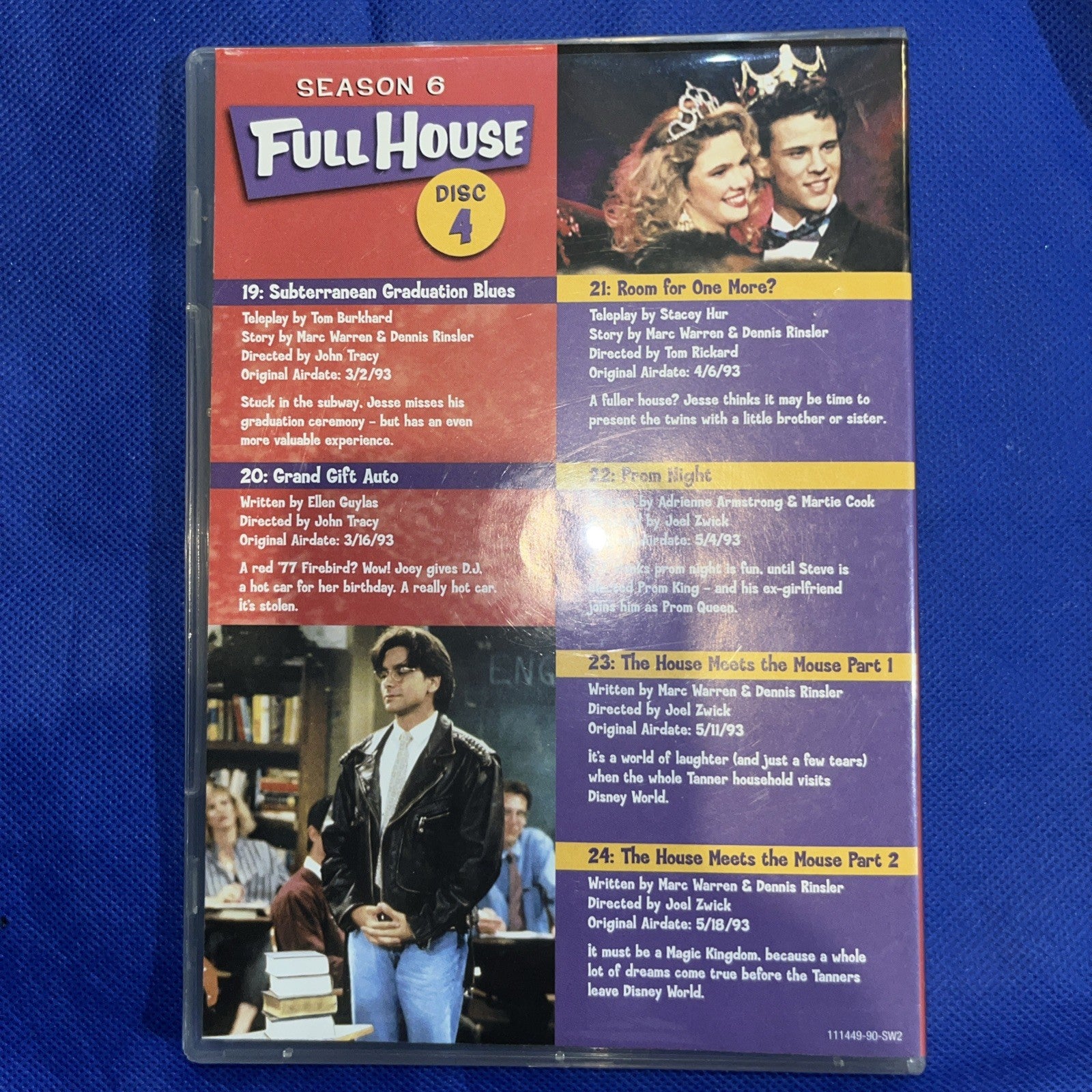 Full House Season 6 Disc 1, 2, & 4 Only