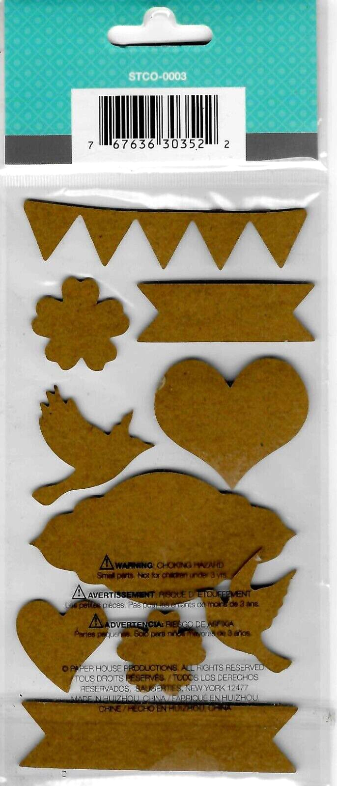 Cork'd Paper House Embellishments