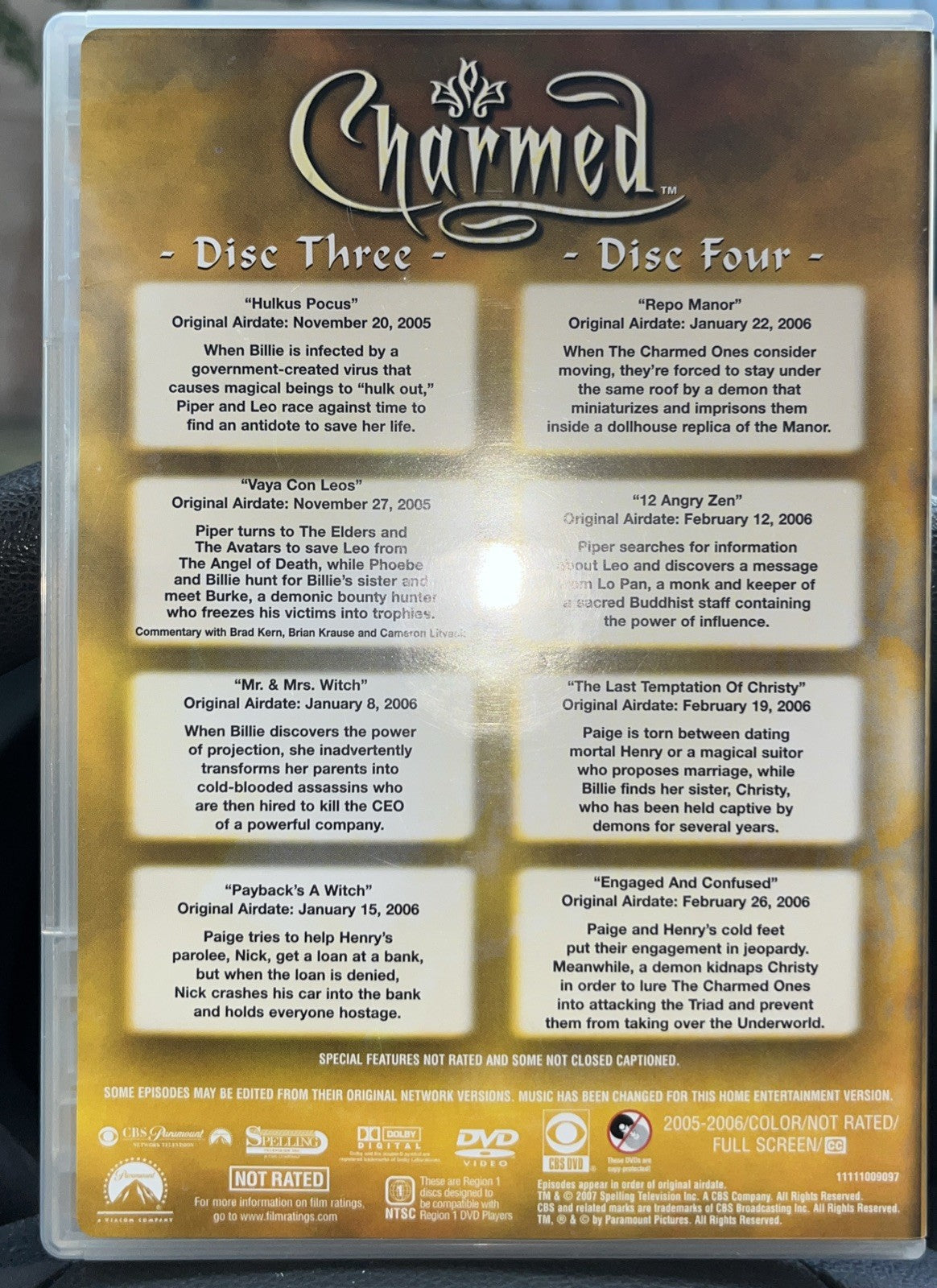 Charmed Final Season Discs 1-6