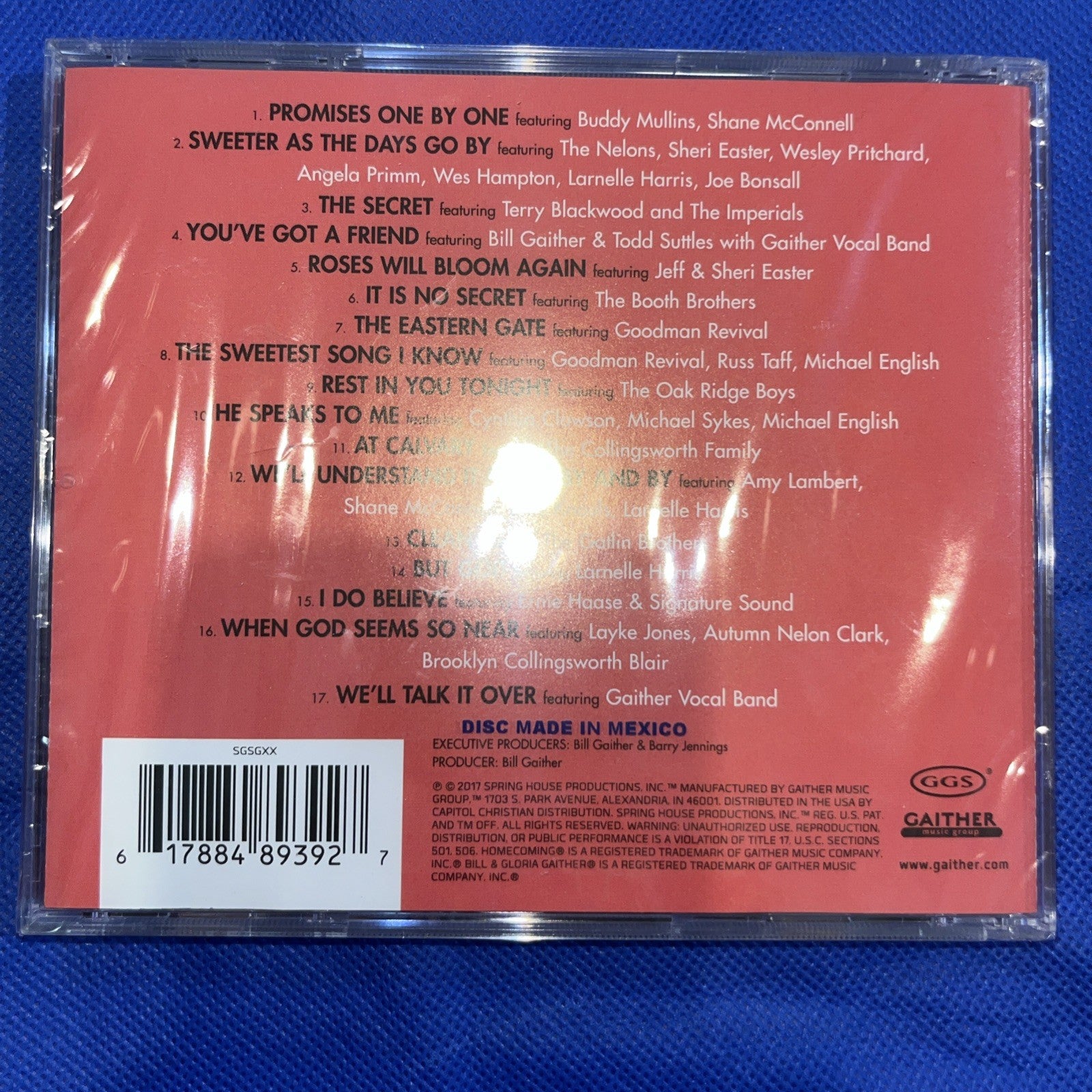 Sweeter As the Days Go by by Gaither, Bill & Gloria (CD, 2017) Sealed