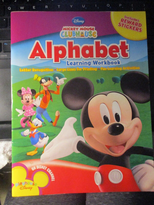 Mickey Mouse Clubhouse Alphabet Learning Workbook NEW