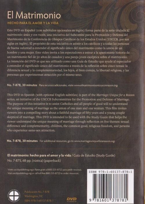 El Matrimonio Hecho El Amor Y La Vida (DVD) in Spanish with English Subtitles