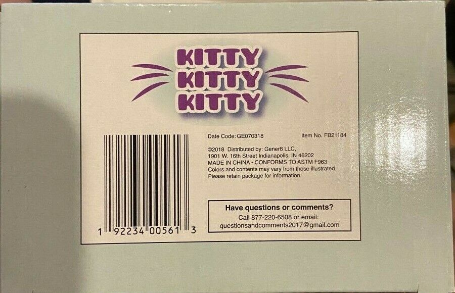 Design You Own Kitty - Ages 6+ - Marker or Paint Your Own - New