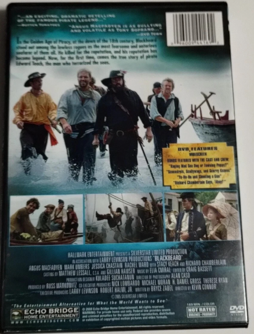 Blackbeard (DVD, 2006, Widescreen) New
