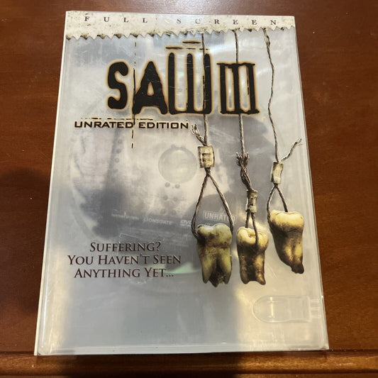 Saw III (DVD, 2007, Unrated Full Screen)