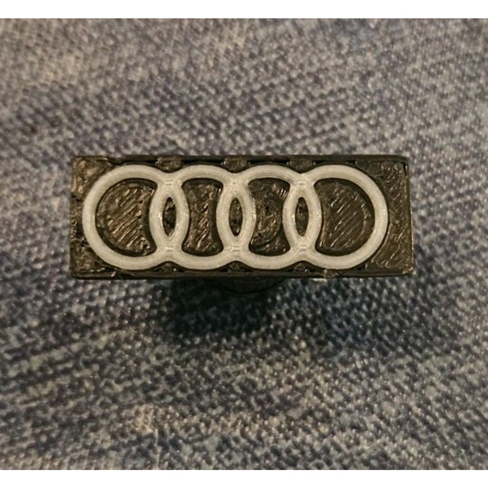 Fits Audi Tire Valve Cap / Shrader Stem Cap - Glows In The Dark! 5-Pack