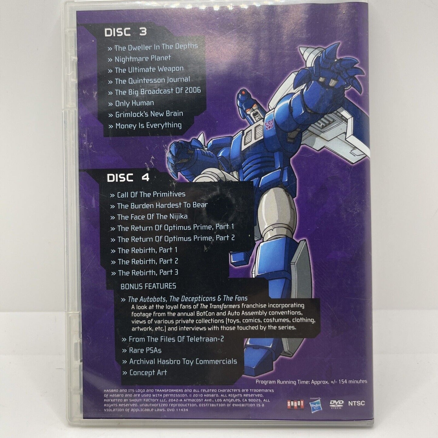 Transformers: Seasons Three and Four (DVD, 2010) Discs 3 & 4 Only