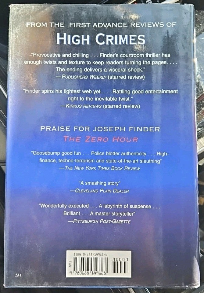 High Crimes by Joseph Finder (1998, Hardcover)