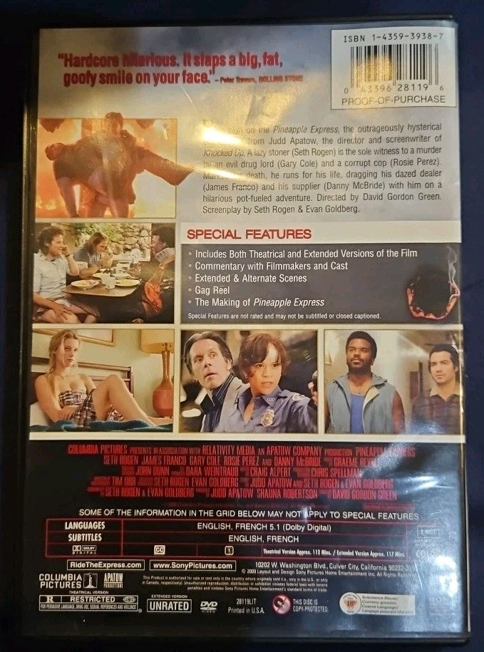 Pineapple Express (DVD, 2008) New Sealed