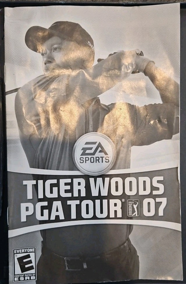 Tiger Woods PGA Tour 07 (PS2) Disc + Manual Only.
