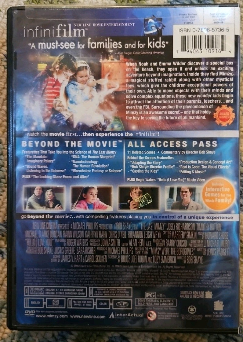 The Last Mimzy (DVD, 2007) New Sealed