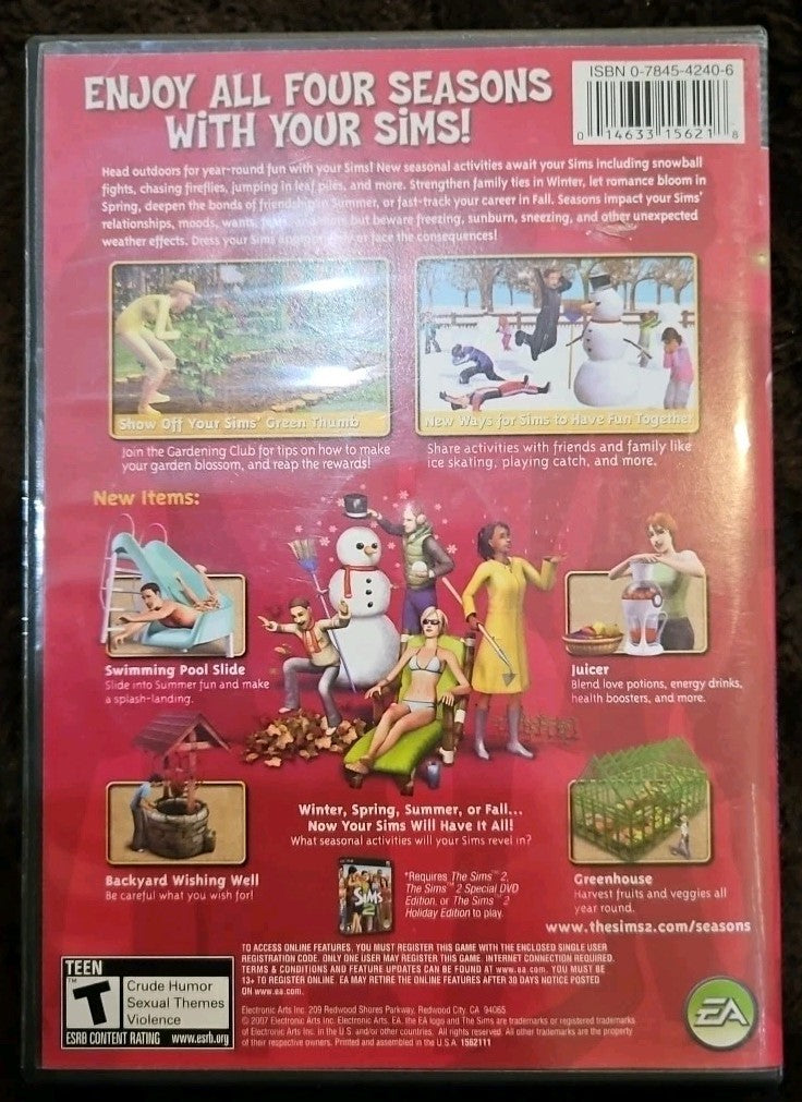 The Sims 2 Seasons Expansion Pack - PC - Disc 2 And Case Only