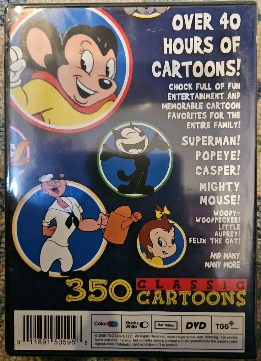 350 Classic Cartoons (DVD) New Sealed
