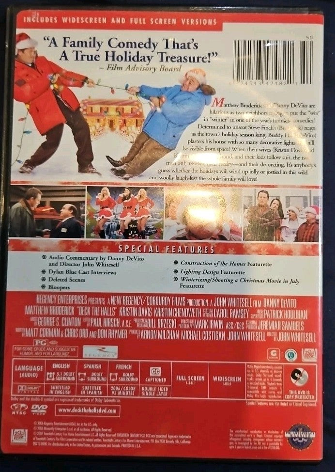 Deck the Halls (DVD, 2007, Dual Side)