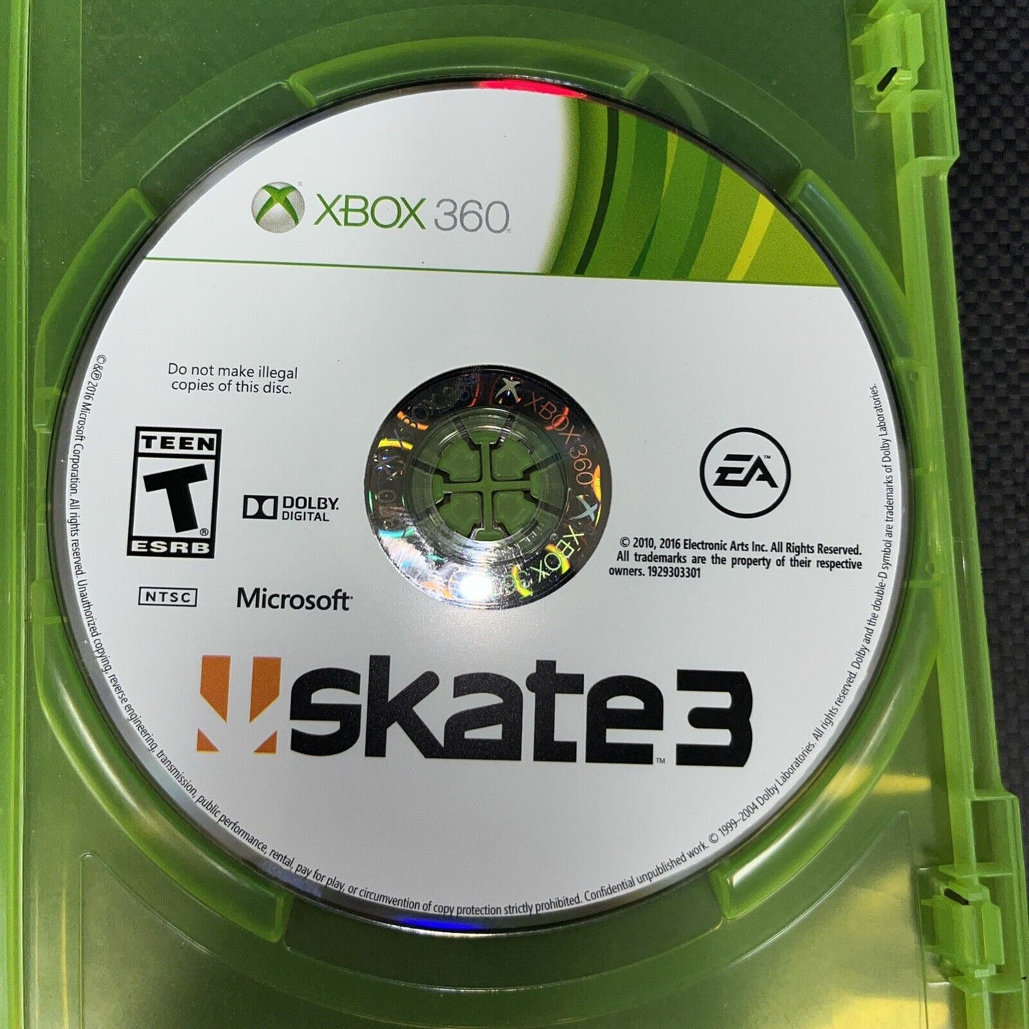 Skate 3 -- Platinum Hits ( Xbox 360, 2010) New Case. No Artwork. ￼ Tested. ￼