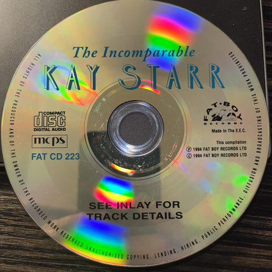 The Incomparable Kay Starr (CD) Disc Only