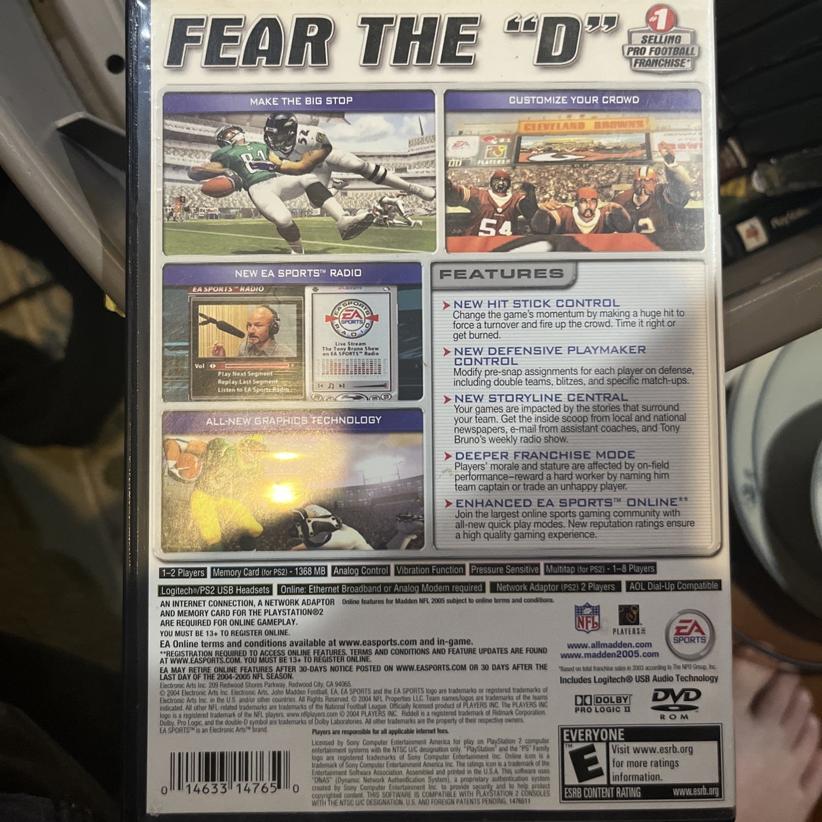 Madden NFL 2005 CIB Sony PS2 Playstation 2