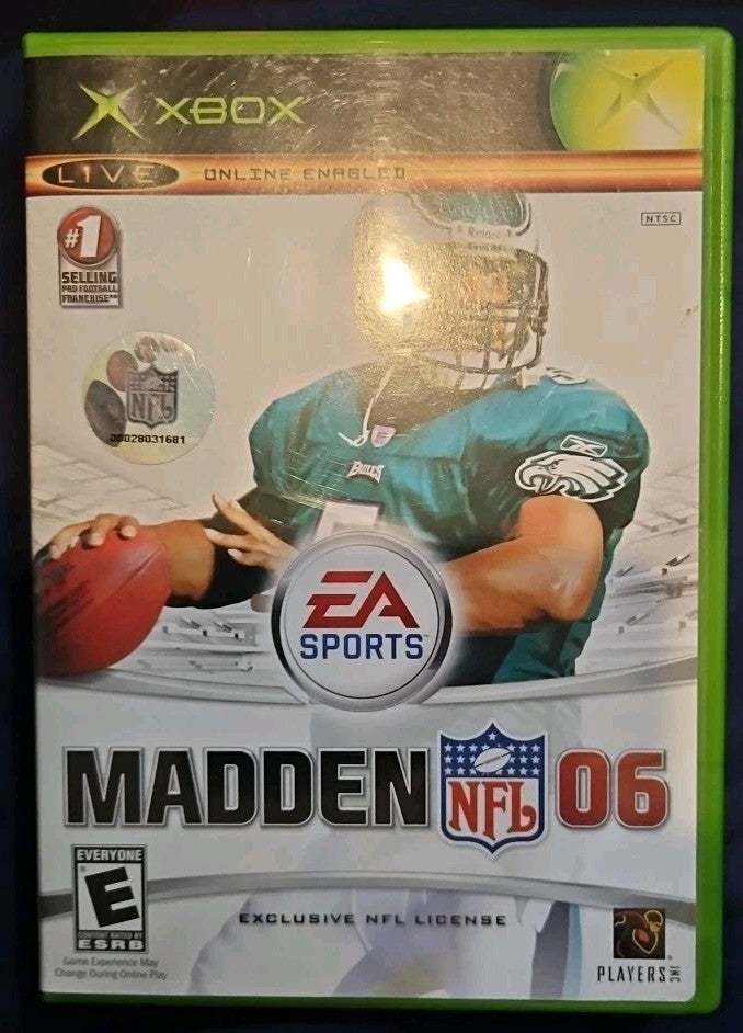 Madden NFL 06 (Xbox) Tested. No Scratches. New Case.